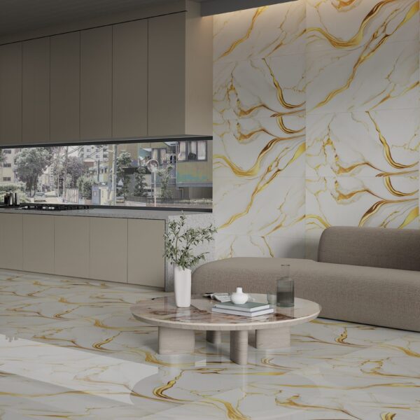 Imperial Gold Tiles 600x1200mm Polished Porcelain Wall & Floor Tile