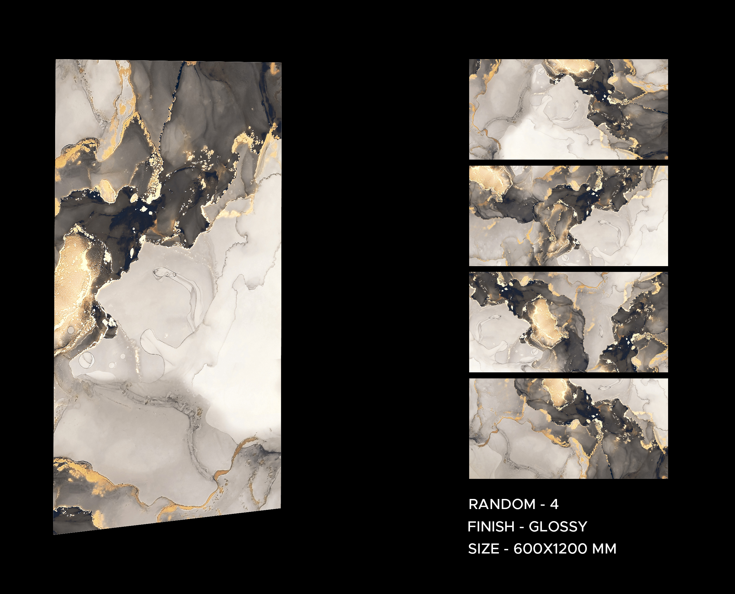 Alpine Gold 600x1200mm Polished Porcelain Wall & Floor Tile - Image 8