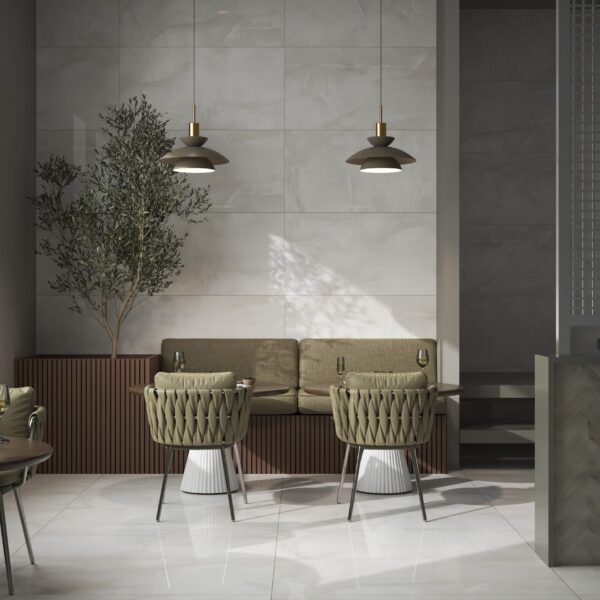 Marfil Onyx 600x1200mm Polished Porcelain Wall & Floor Tile