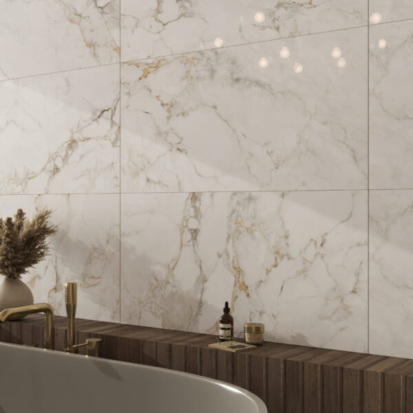 Valencia Gold 600x1200mm Polished Porcelain Wall & Floor Tile