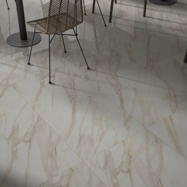 Roca White 600x1200mm Polished Porcelain Wall & Floor Tile
