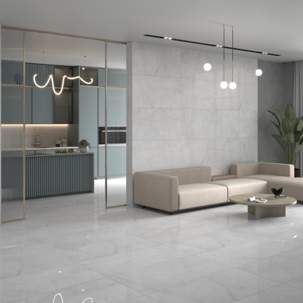 Snow Onyx 600x1200mm Polished Porcelain Wall & Floor Tile