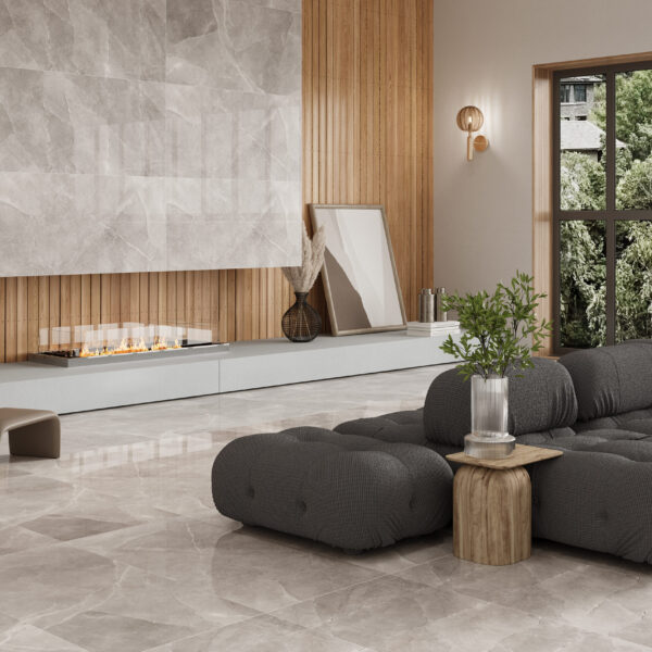 Milan Gris 600x1200mm Polished Porcelain Wall & Floor Tile