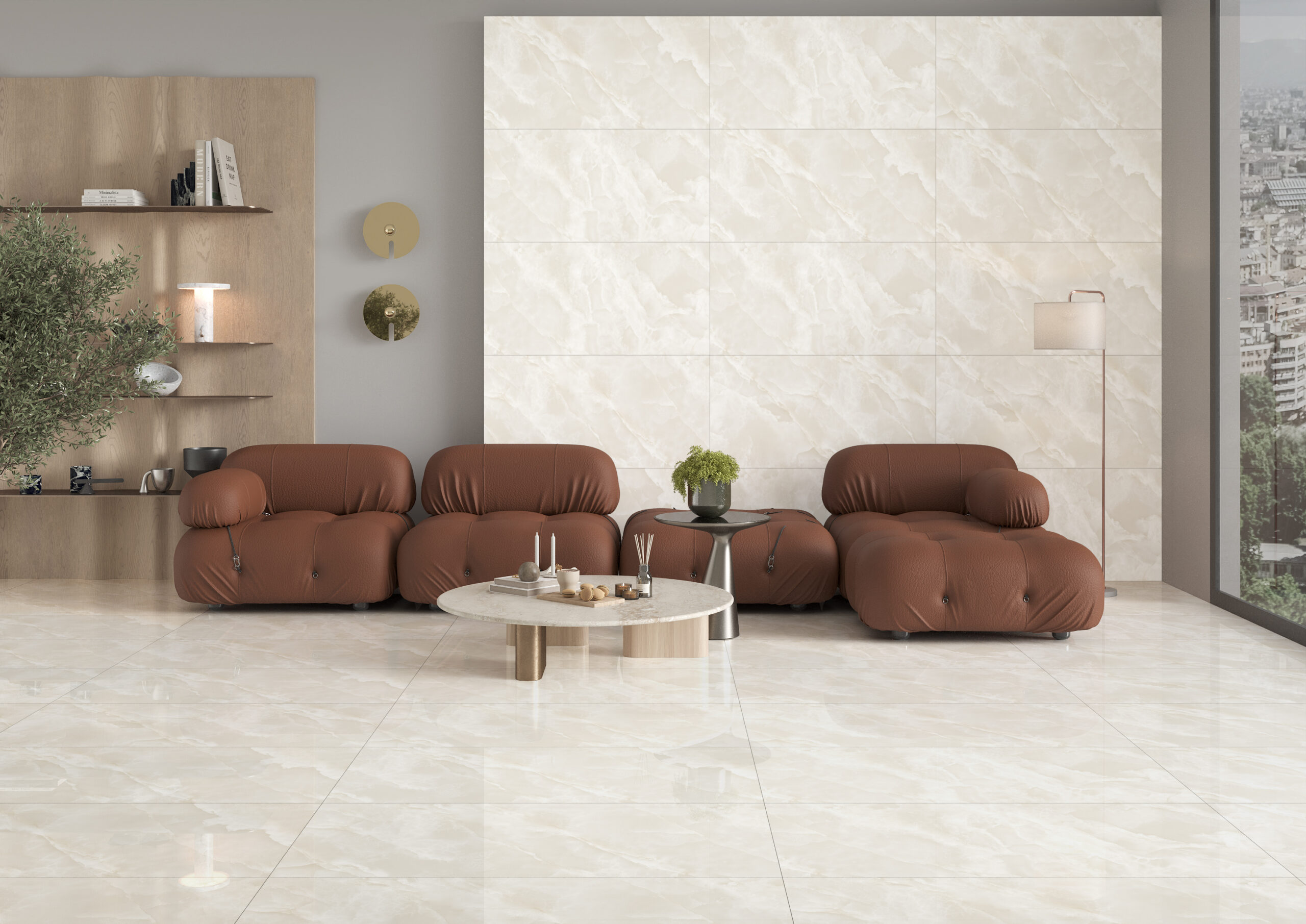 Precious Ivory 600x1200mm Polished Porcelain Wall & Floor Tile - Image 3