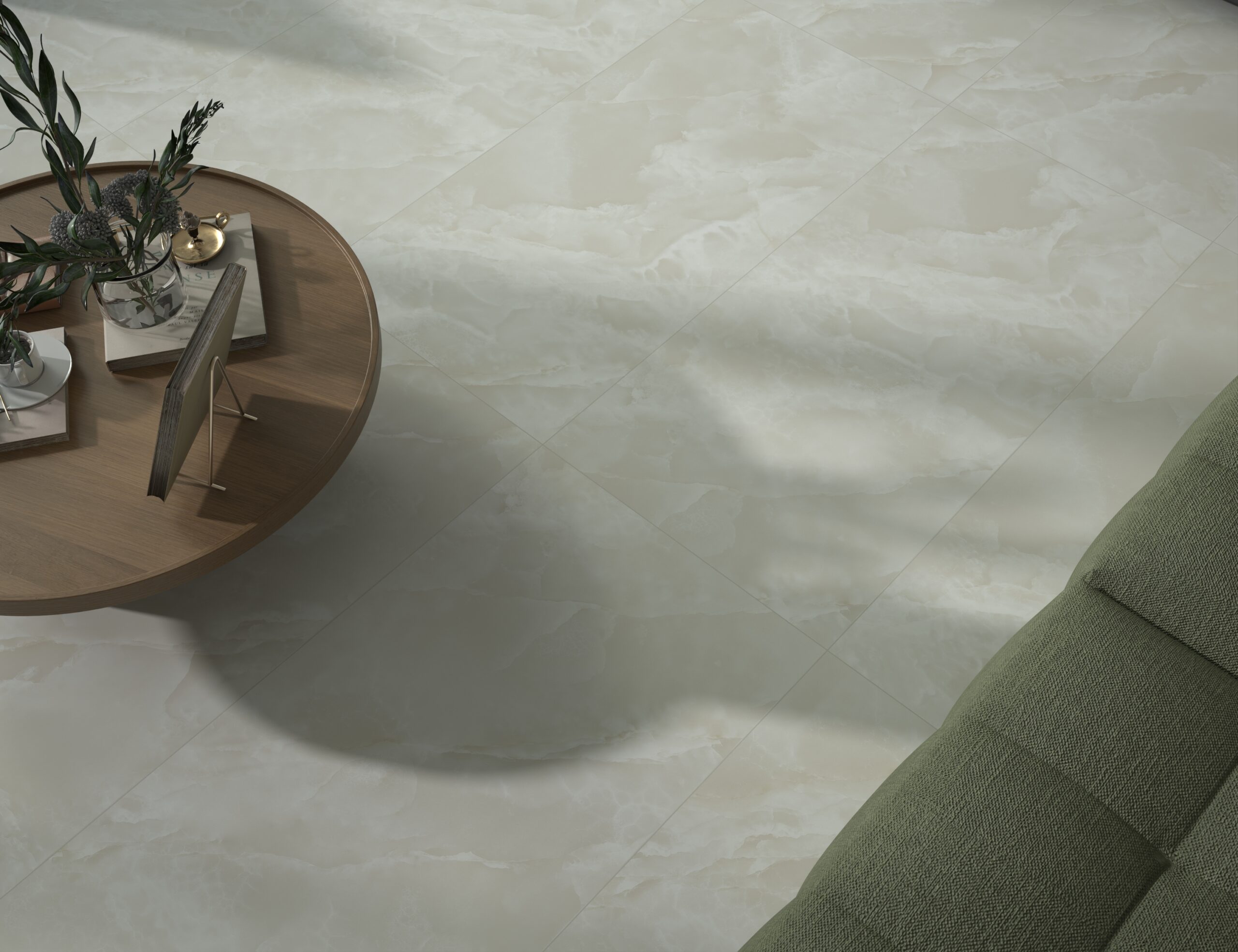Precious Ivory 600x1200mm Polished Porcelain Wall & Floor Tile - Image 2