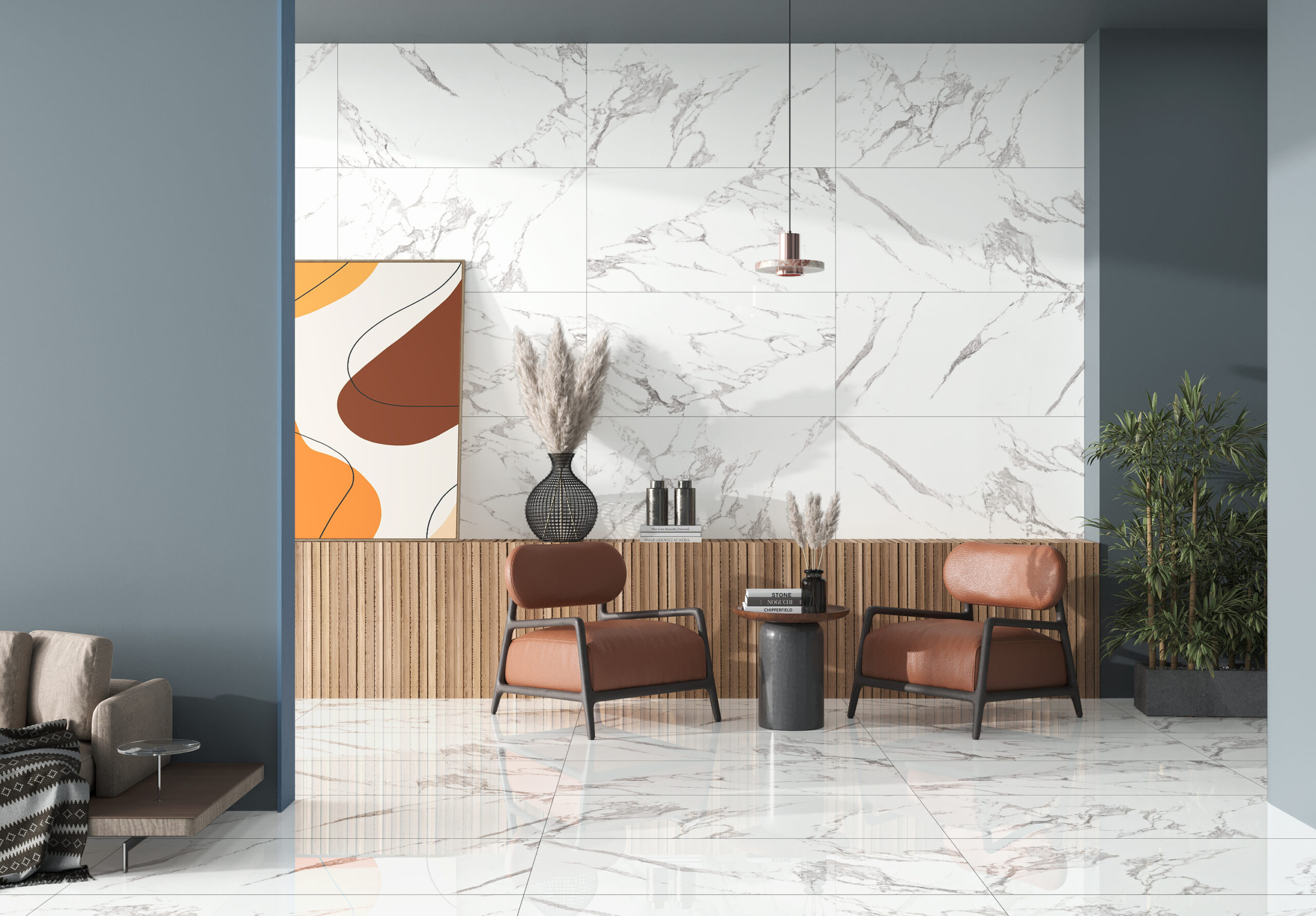 Torrino Calcatta 600x1200mm Polished Porcelain Wall & Floor Tile - Image 3