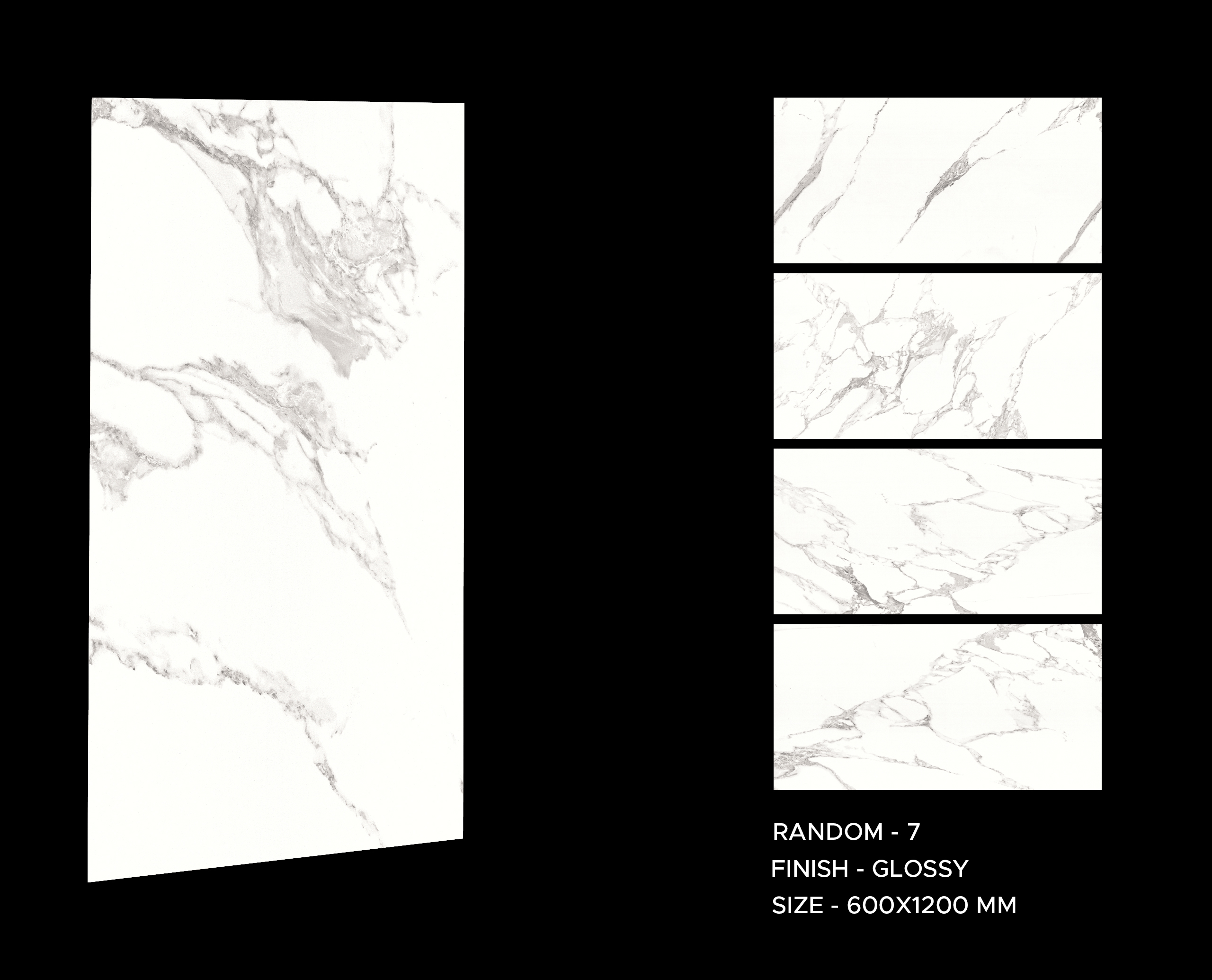 Torrino Calcatta 600x1200mm Polished Porcelain Wall & Floor Tile - Image 8