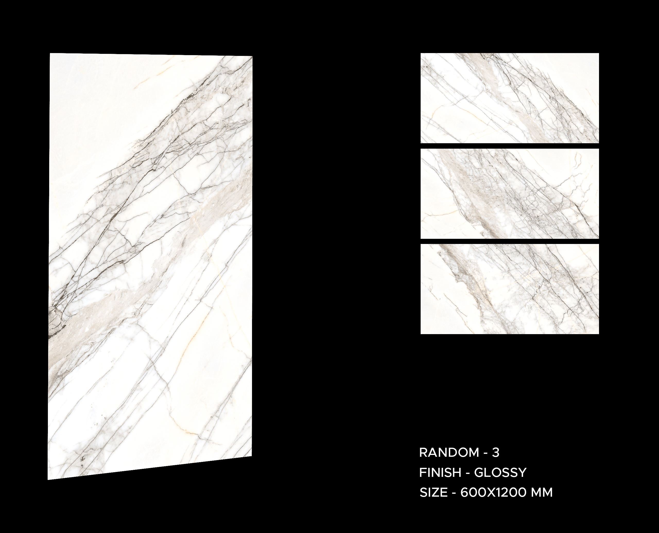 Crystal White 600x1200mm Polished Porcelain Wall & Floor Tile - Image 7