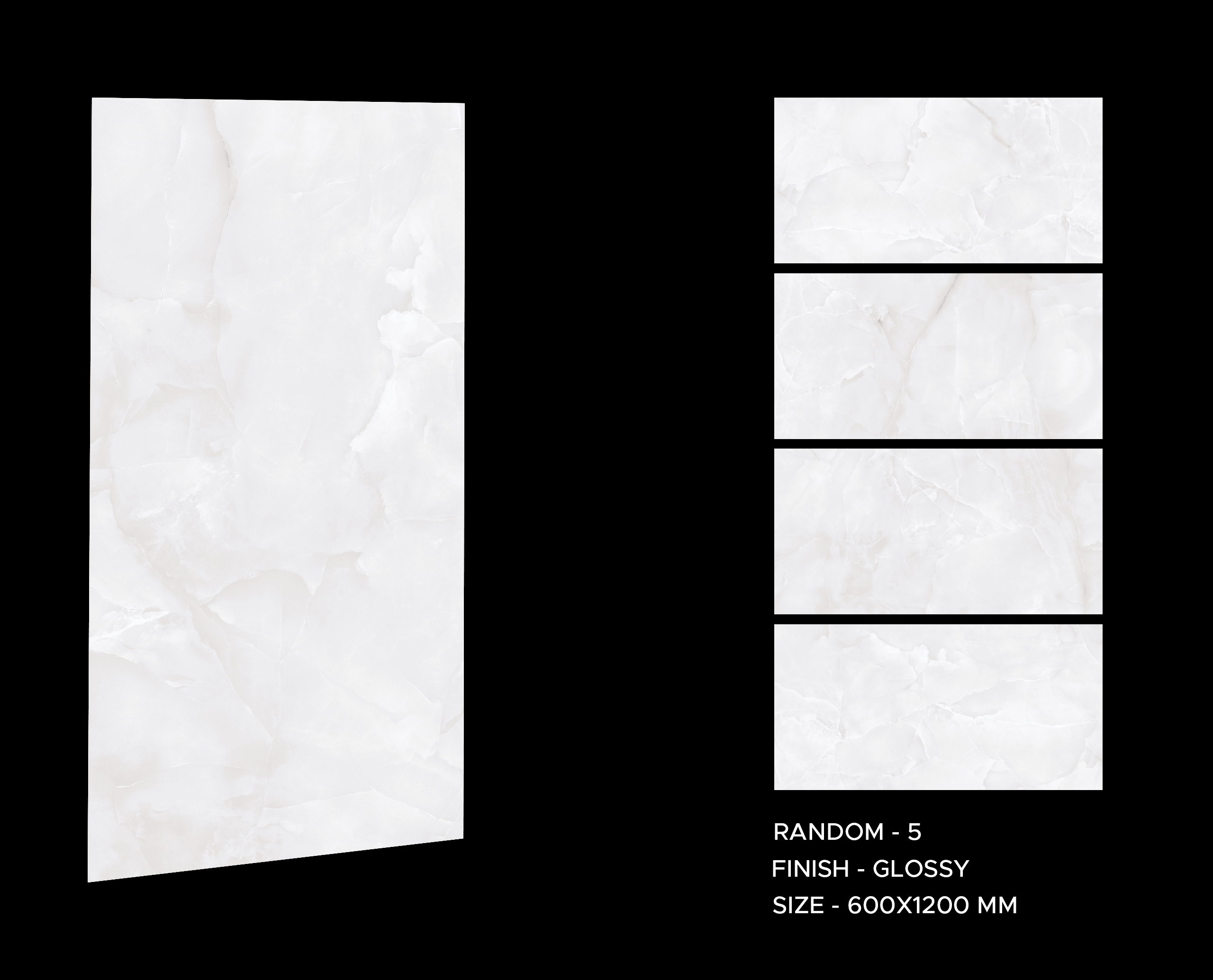 Snow Onyx 600x1200mm Polished Porcelain Wall & Floor Tile - Image 8
