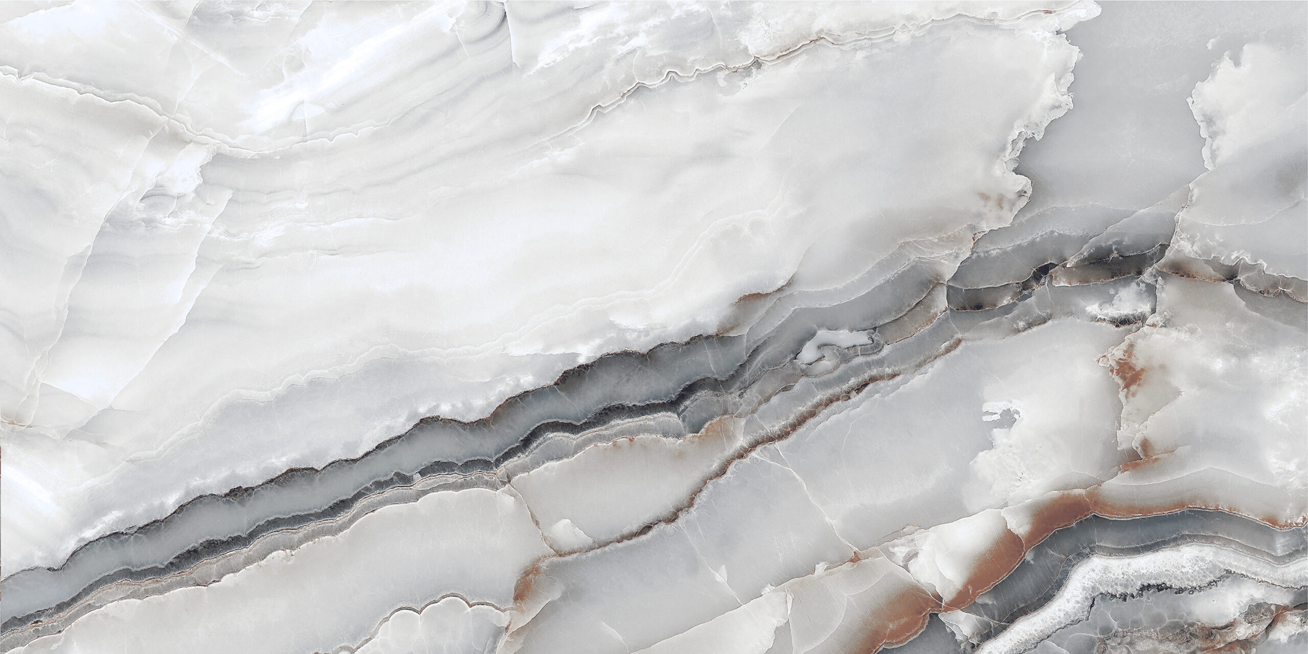 Onyx Avion Grey 600x1200mm High Gloss Polished Porcelain Wall & Floor Tile - Image 5