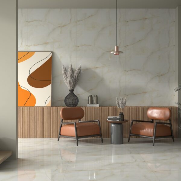Classic Gold Onyx 600x1200mm Polished Porcelain Wall & Floor Tile