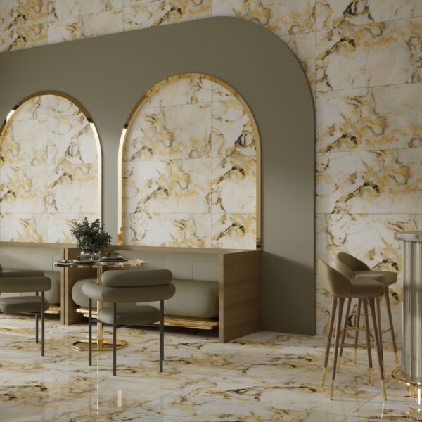 Exotica Gold Tiles 600x1200mm Polished Porcelain Wall & Floor Tile