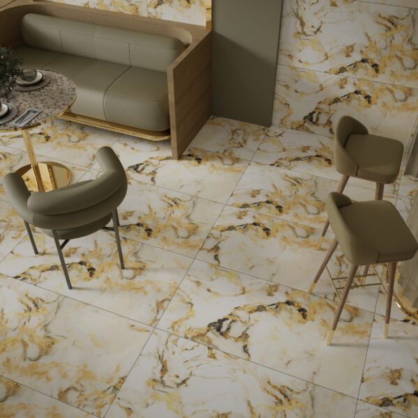 Exotica Gold Tiles 600x1200mm Polished Porcelain Wall & Floor Tile