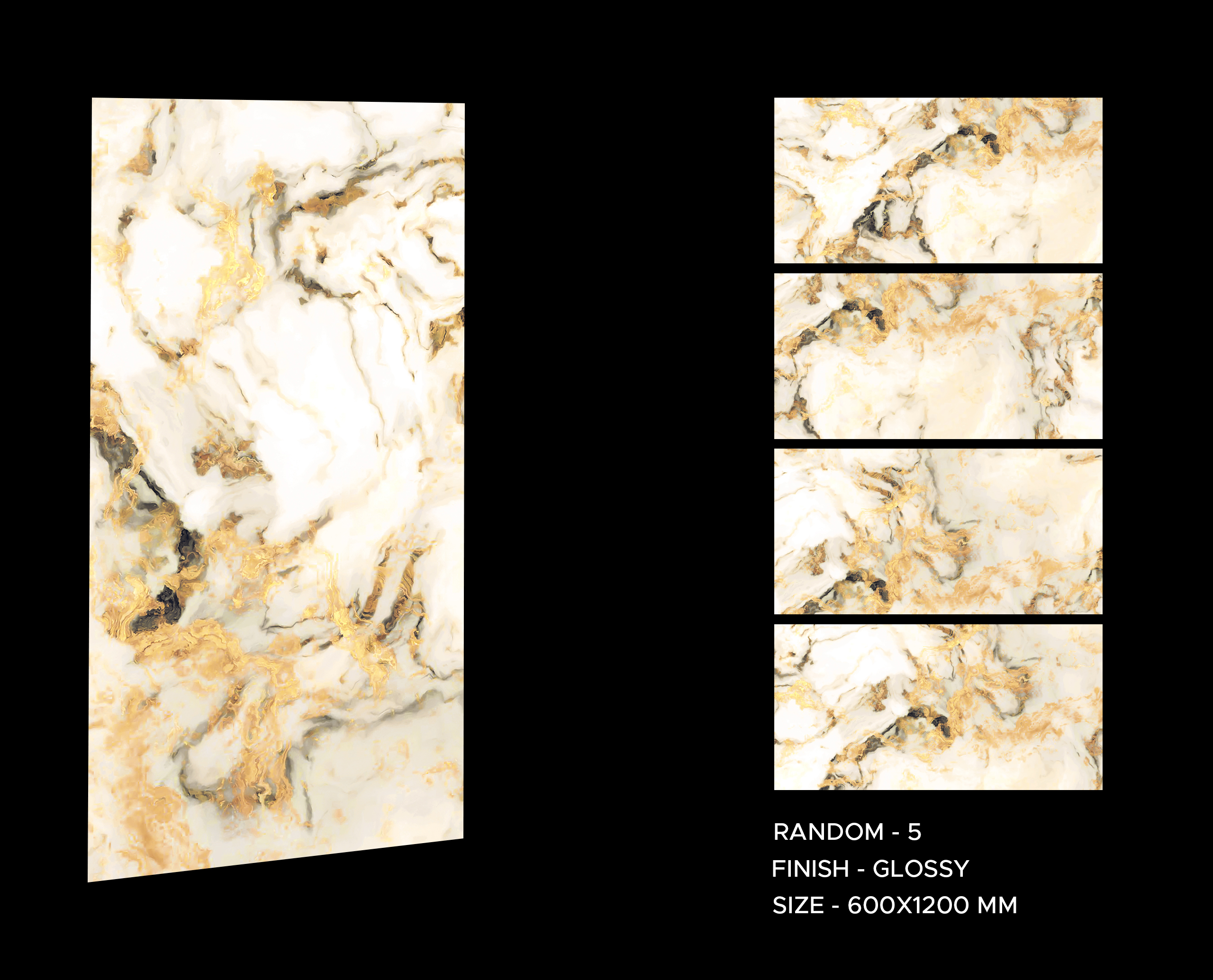 Sky Gold Tiles 600x1200mm Polished Porcelain Wall & Floor Tile - Image 8