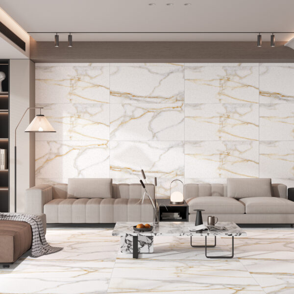 Opal Oro 600x1200mm Sugar Effect Porcelain Wall & Floor Tile